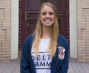 Sadie Treleven, a member of the Delta Gamma sorority, is the third generation in her family to be a part of Greek life.
