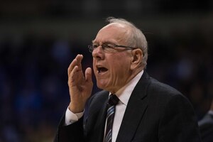 Jim Boeheim's Syracuse team missed out on the NCAA Tournament after struggling on the road and in the nonconference portion of the schedule. 