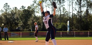 Syracuse junior right-hander AnnaMarie Gatti had a one-hitter going through five innings. SU's staff surrendered a big sixth inning, though. 